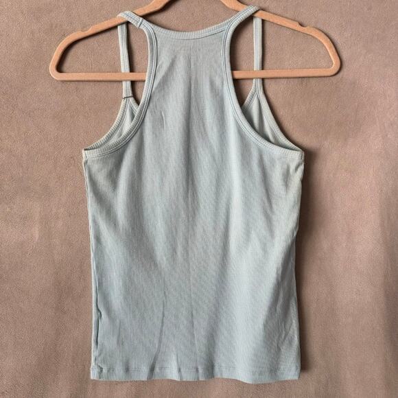 Vintage Y2K Cami Tank Top Rhinestones Blue McBling 2000s Medium - Picture 4 of 4